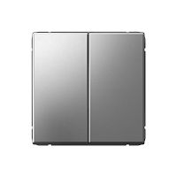 Выключатель без рамки Systeme Electric ArtGallery 2-кл. сталь картинка